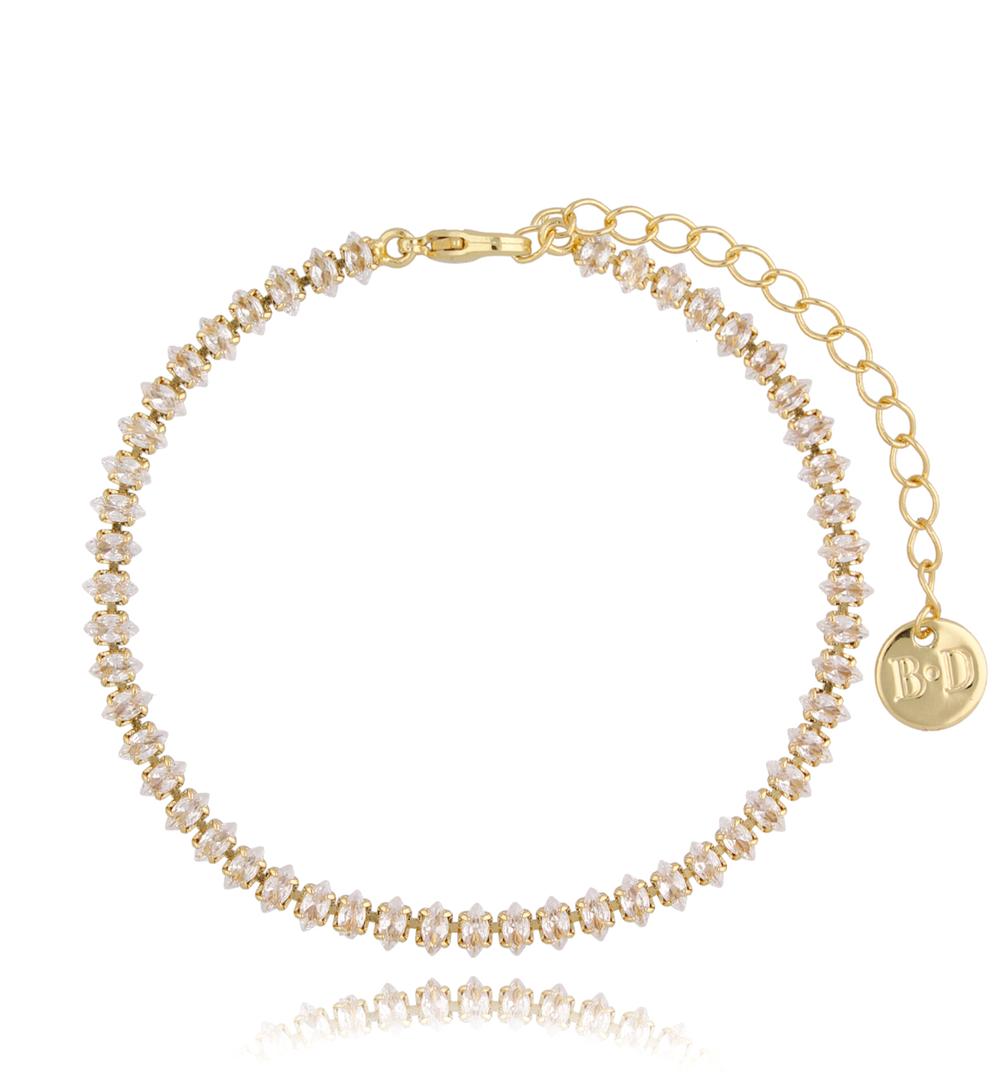 Bransoletka złota z kryształkami Kate BSS0065