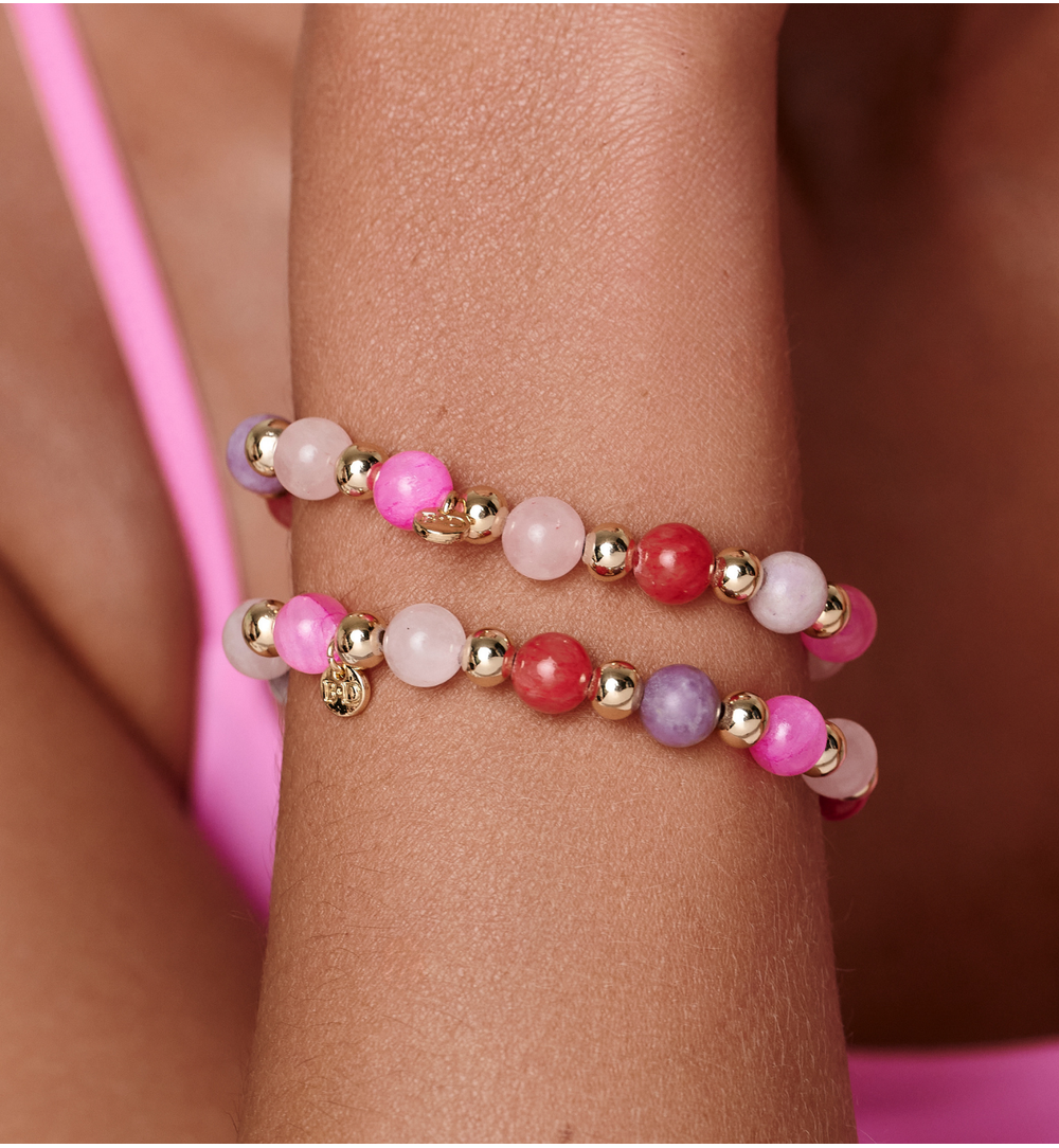 Bransoletka różowo fuksjowa Burton BSC1787