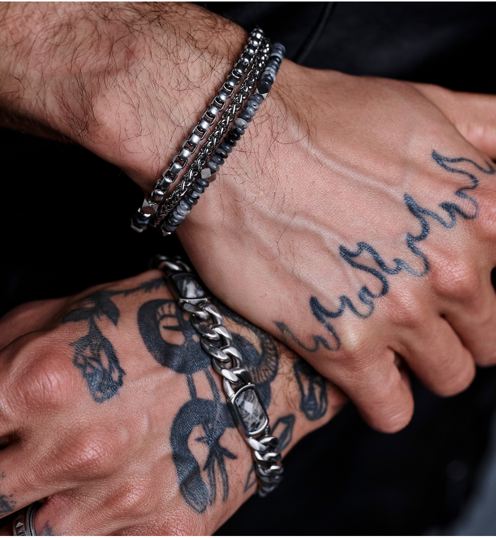 Bransoletka męska z jaspisami BMITC0962