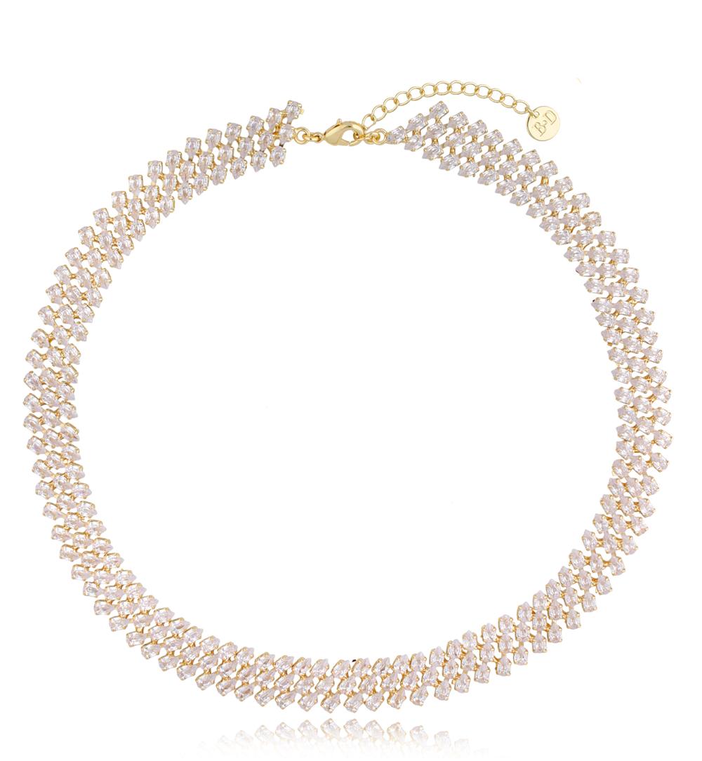 Naszyjnik z kryształami transparentnymi Truly NS0059