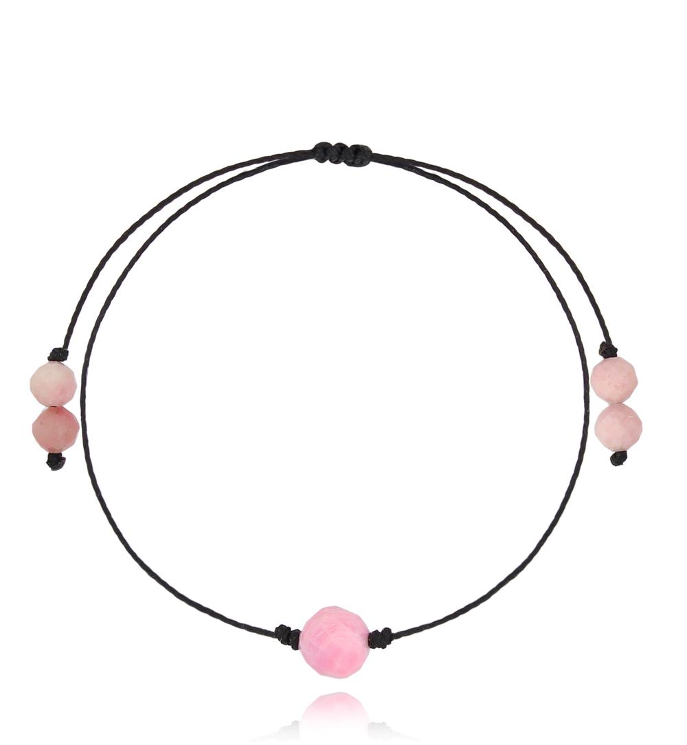 Bransoletka z różowym opalem Birthstones BGL0727