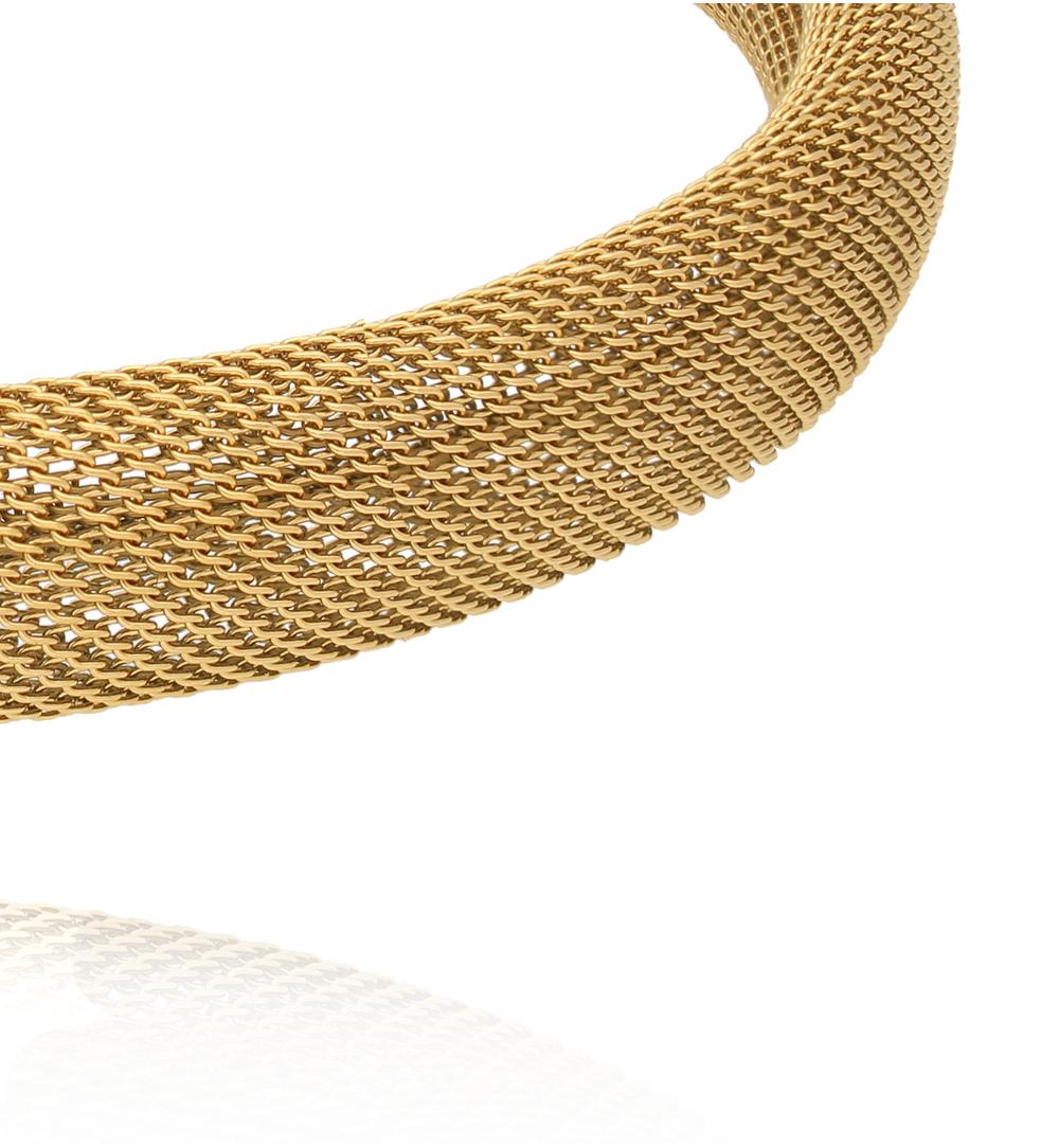 Naszyjnik choker typu mesh złoty NSY0608