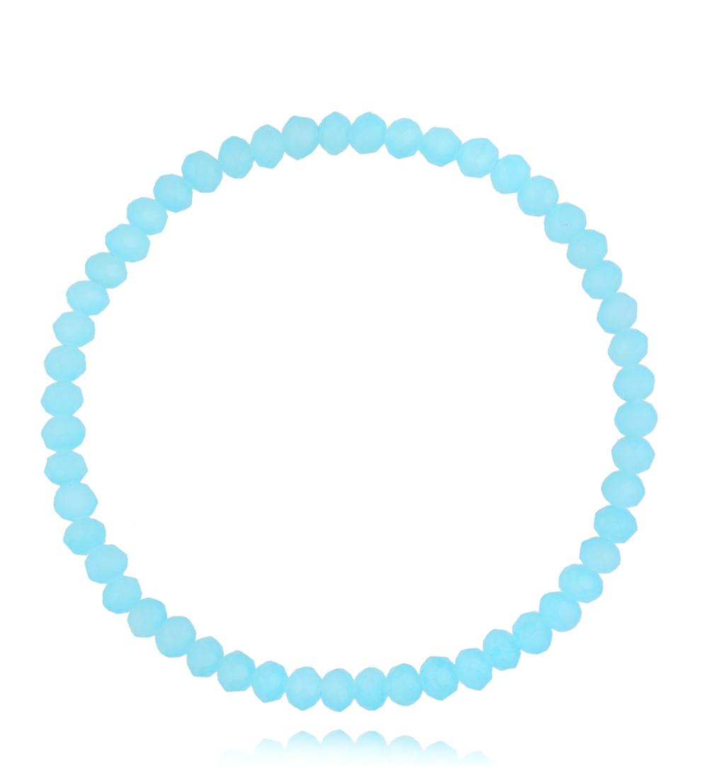 Bransoletka z niebieskimi kryształkami Luminous Crystal 4 mm BCY0269