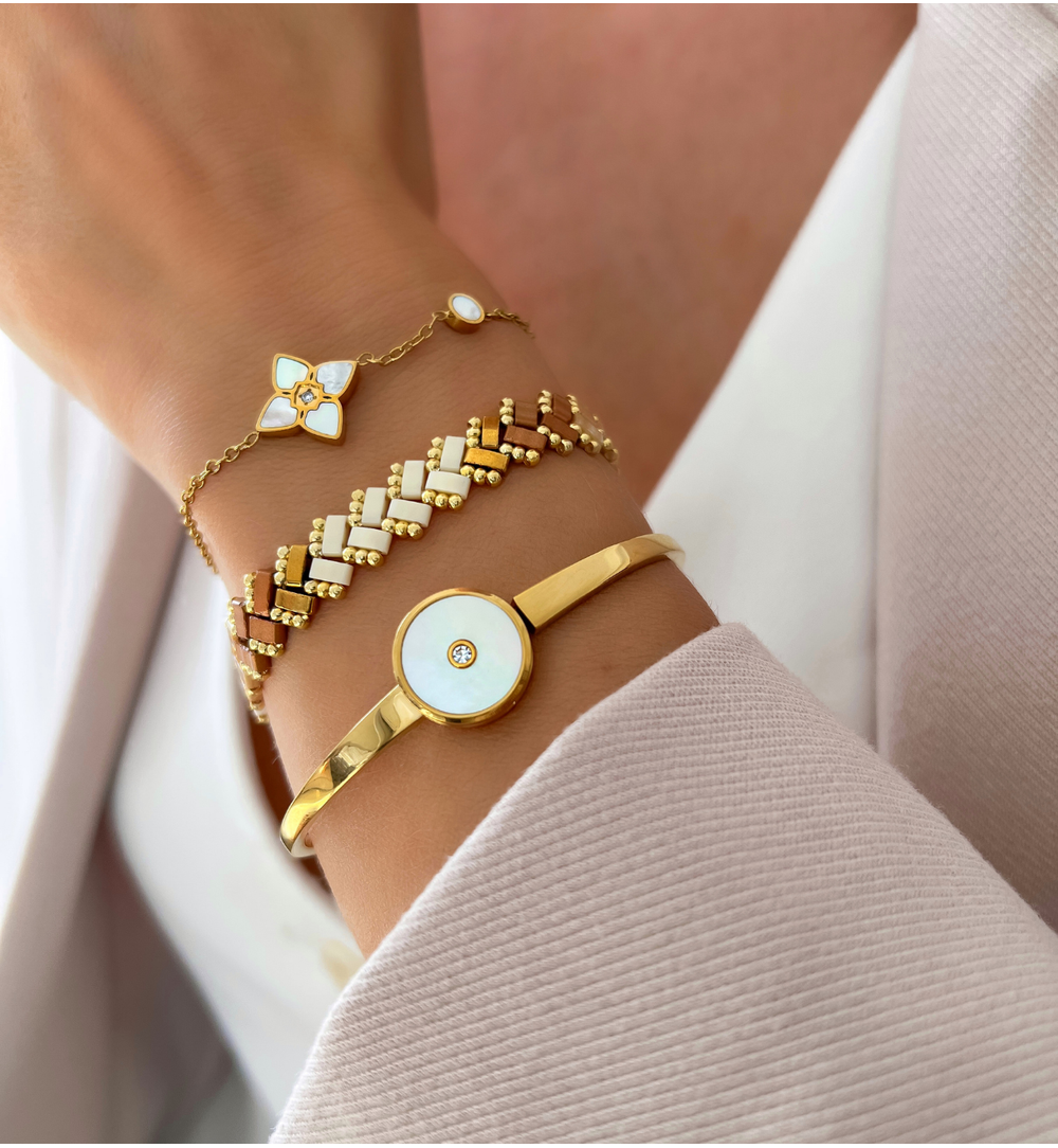 Zestaw złotych bransoletek Gold Whispers Z0234