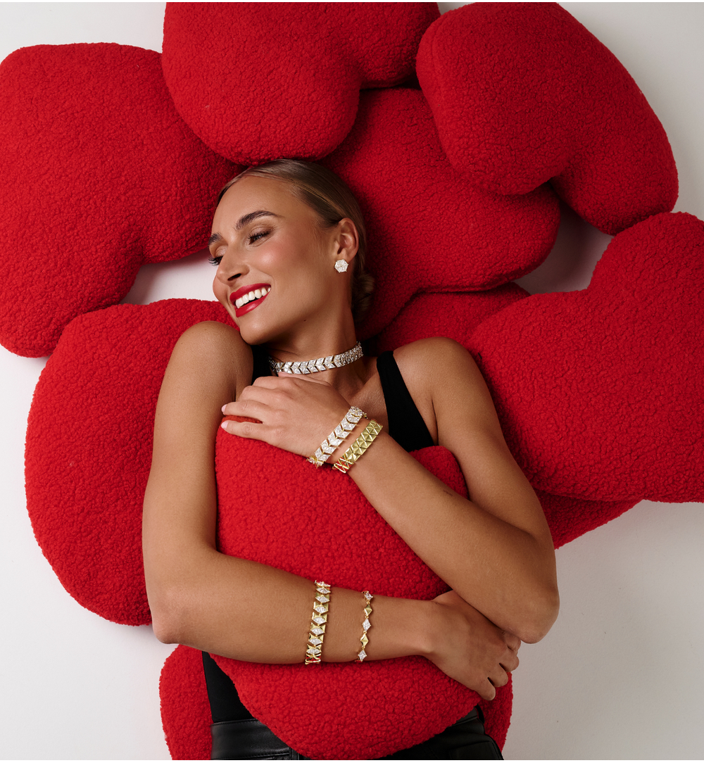 Bransoletka złota geometryczna BSS0275