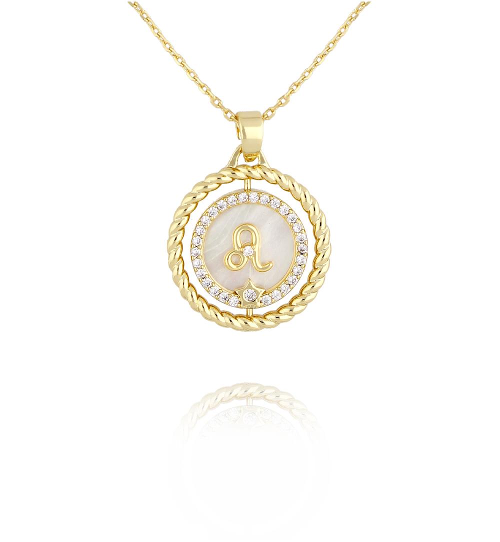 Naszyjnik znak zodiaku Lew NLU0036