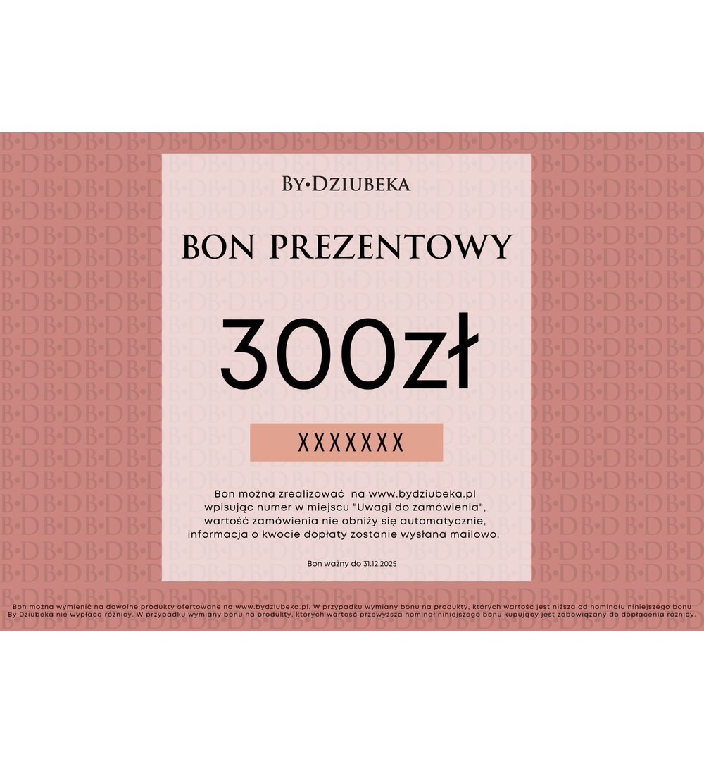 Bon Prezentowy 300 zł online do wydruku BON300