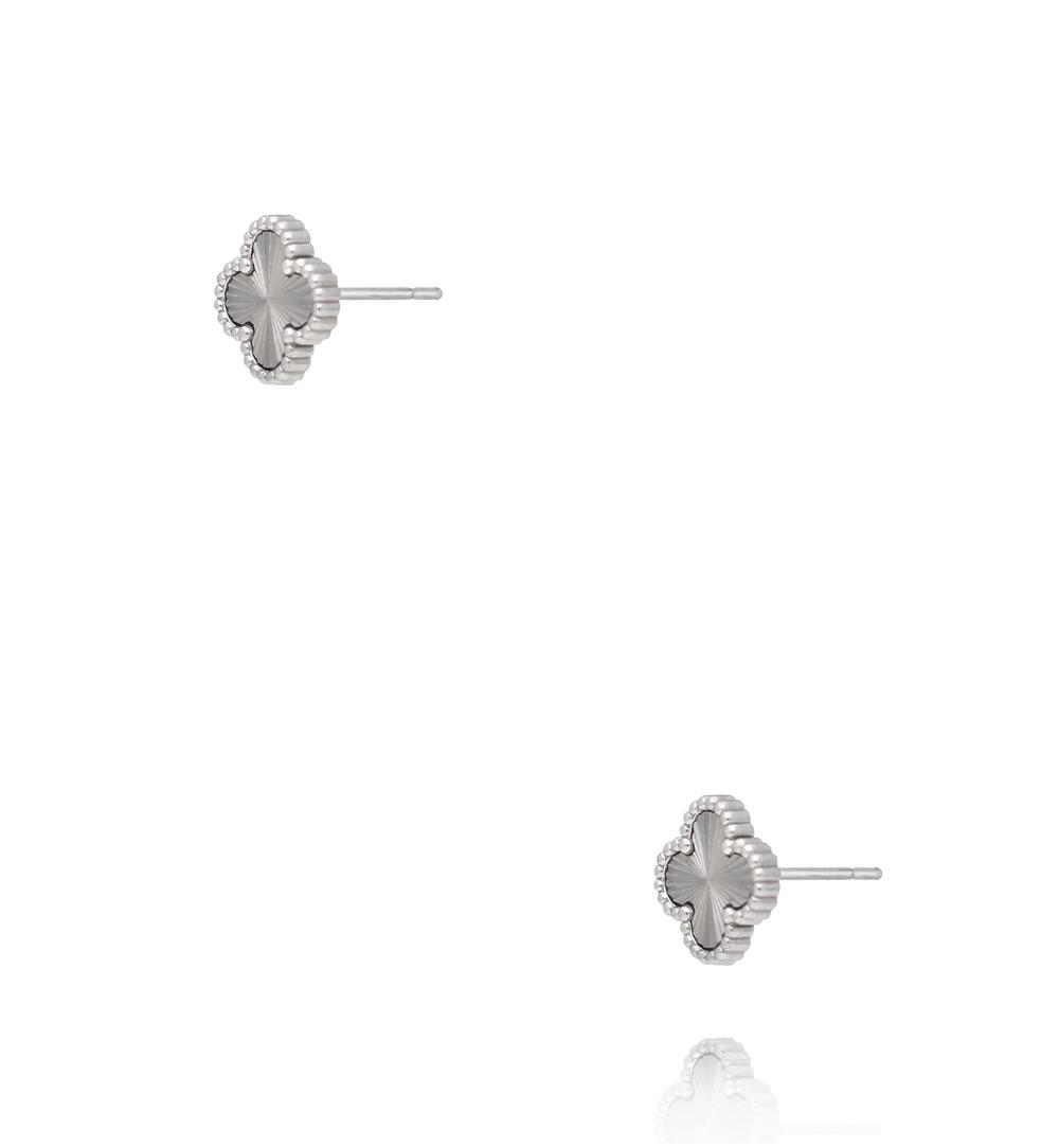 Kolczyki koniczynki srebrne KSY0592