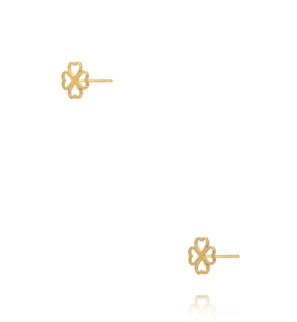 Kolczyki w kształcie czterolistnej koniczynki KSY0550