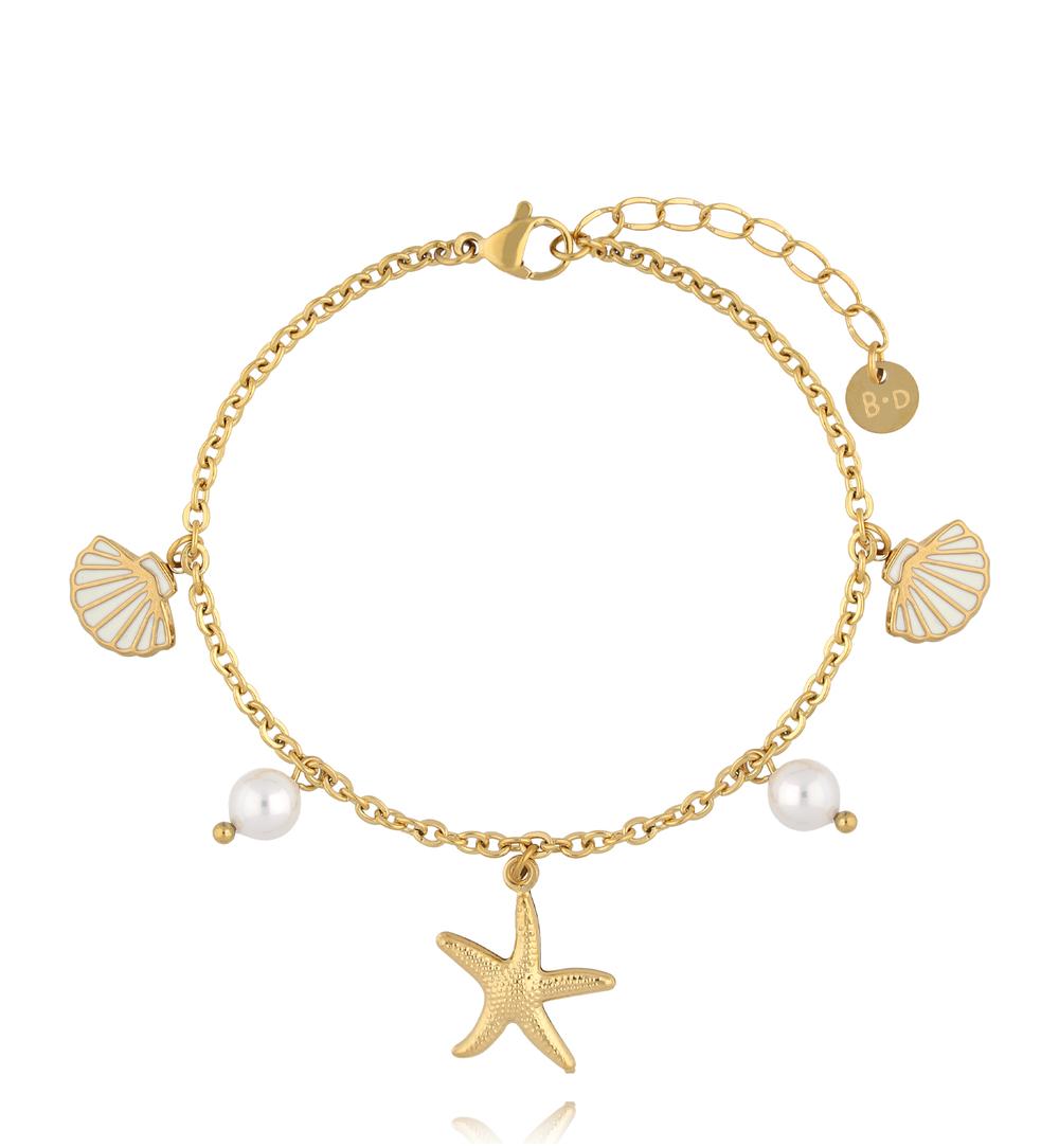 Bransoletka z muszlami i rozgwiazdą BSY0395