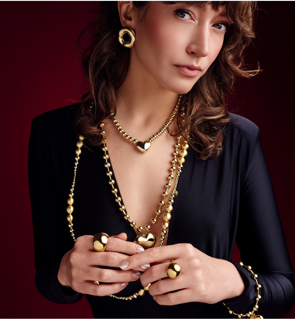 Kolczyki okrągłe złote KRG1074