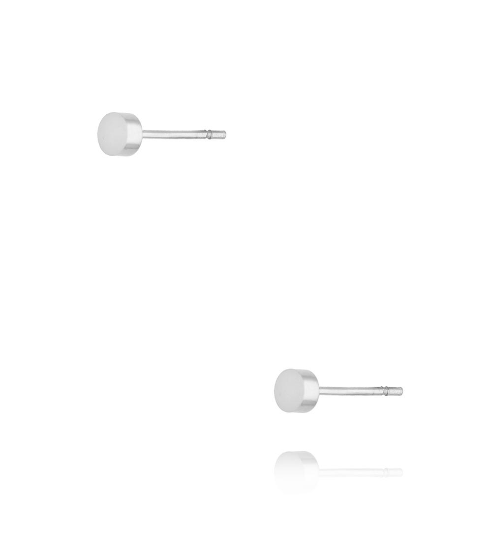 Kolczyki srebrne dyski Minimalist Chic  KSA1778