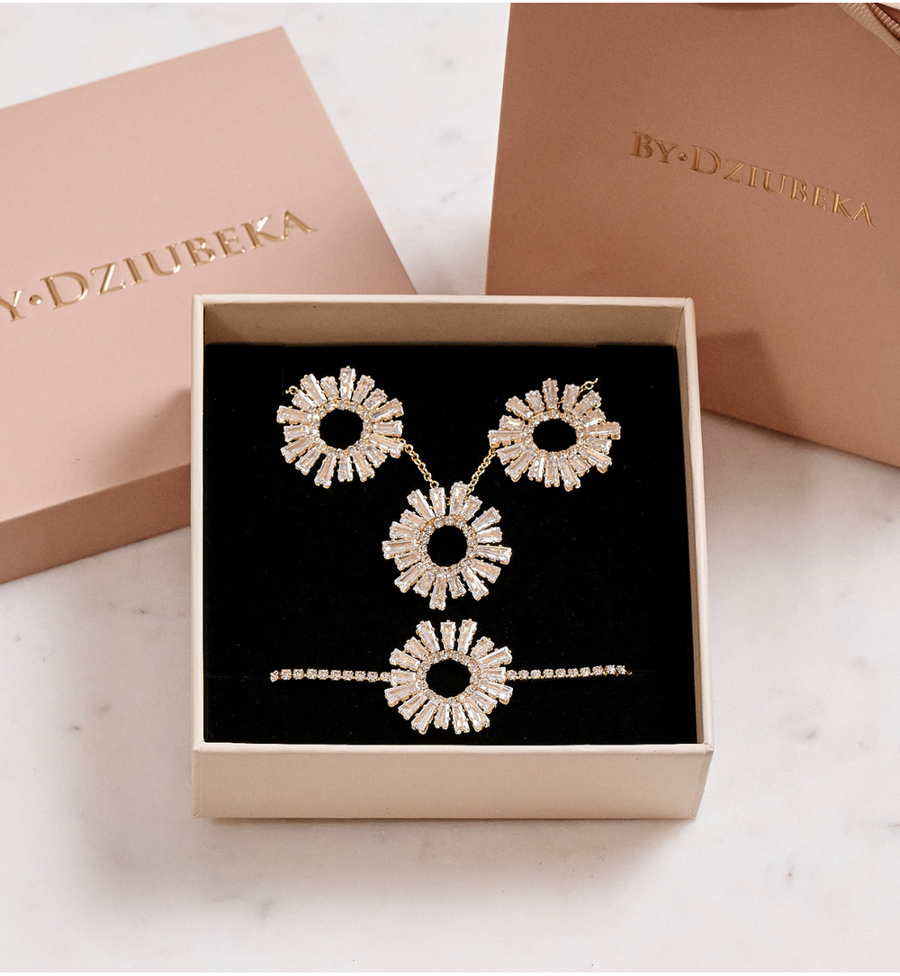 Zestaw biżuterii z cyrkoniami ZN0081