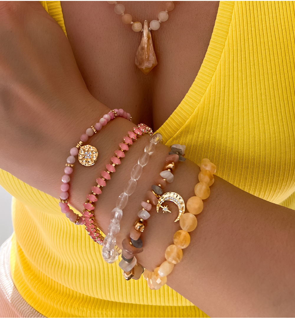 Bransoletka z różowymi opalami Winsley BTW0874