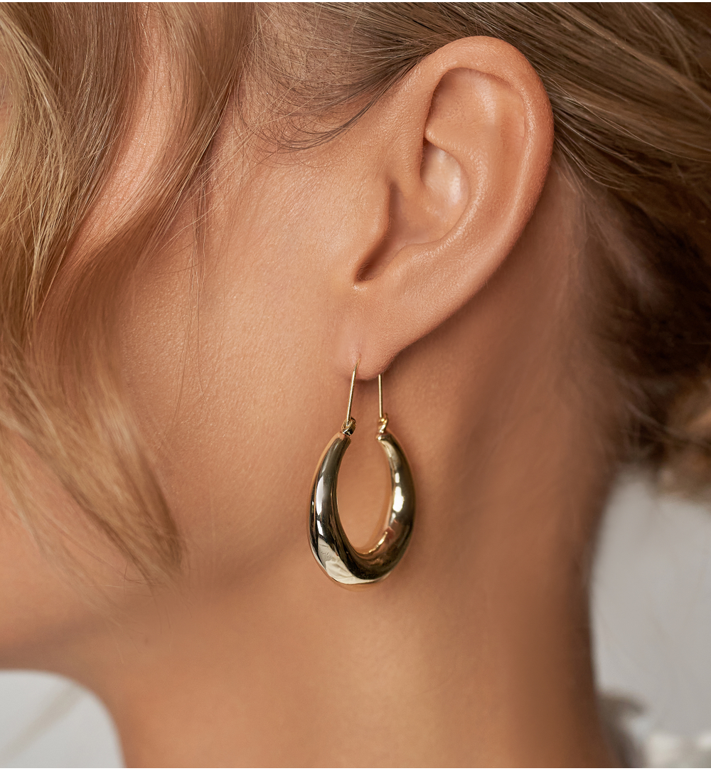 Kolczyki złote koła Pasadena KRG0959