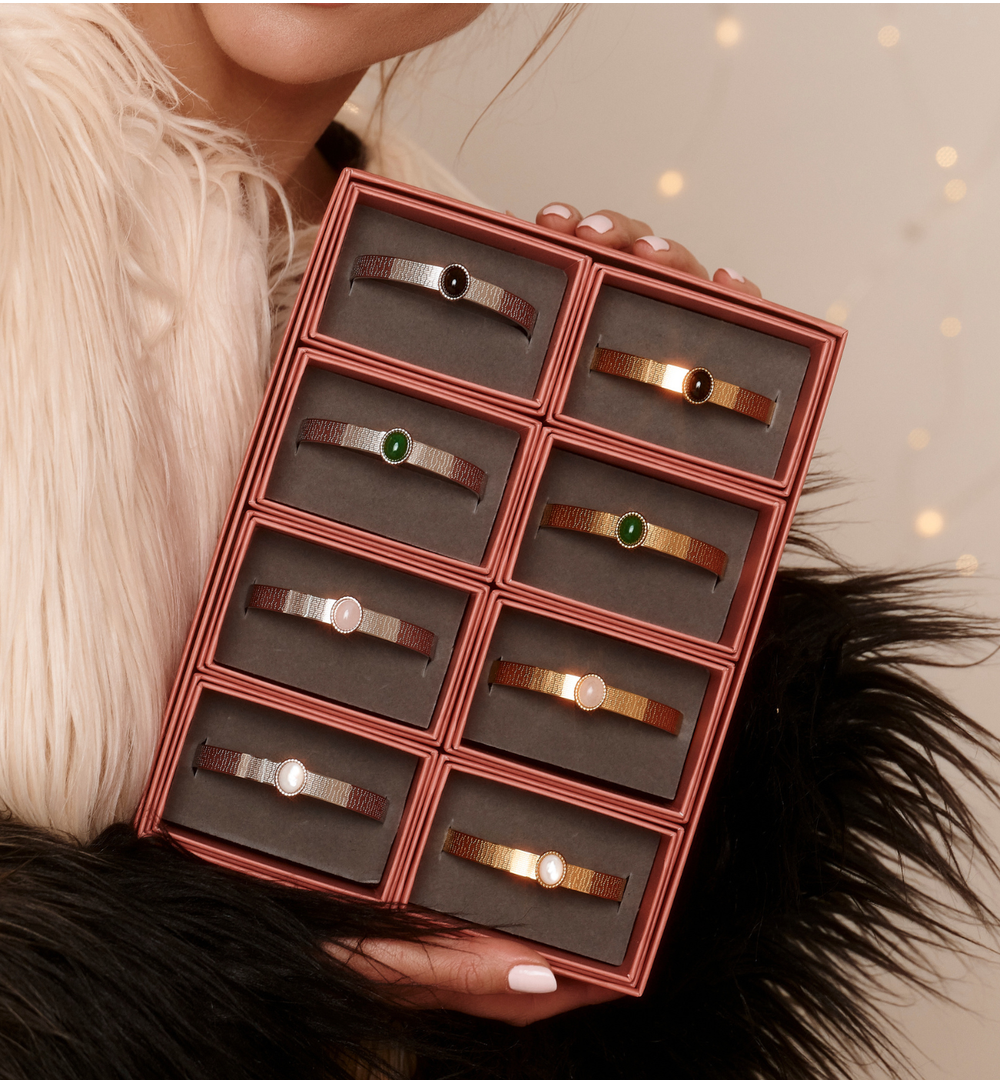 Świąteczny Box By Dziubeka – na 6 sztywnych bransoletek