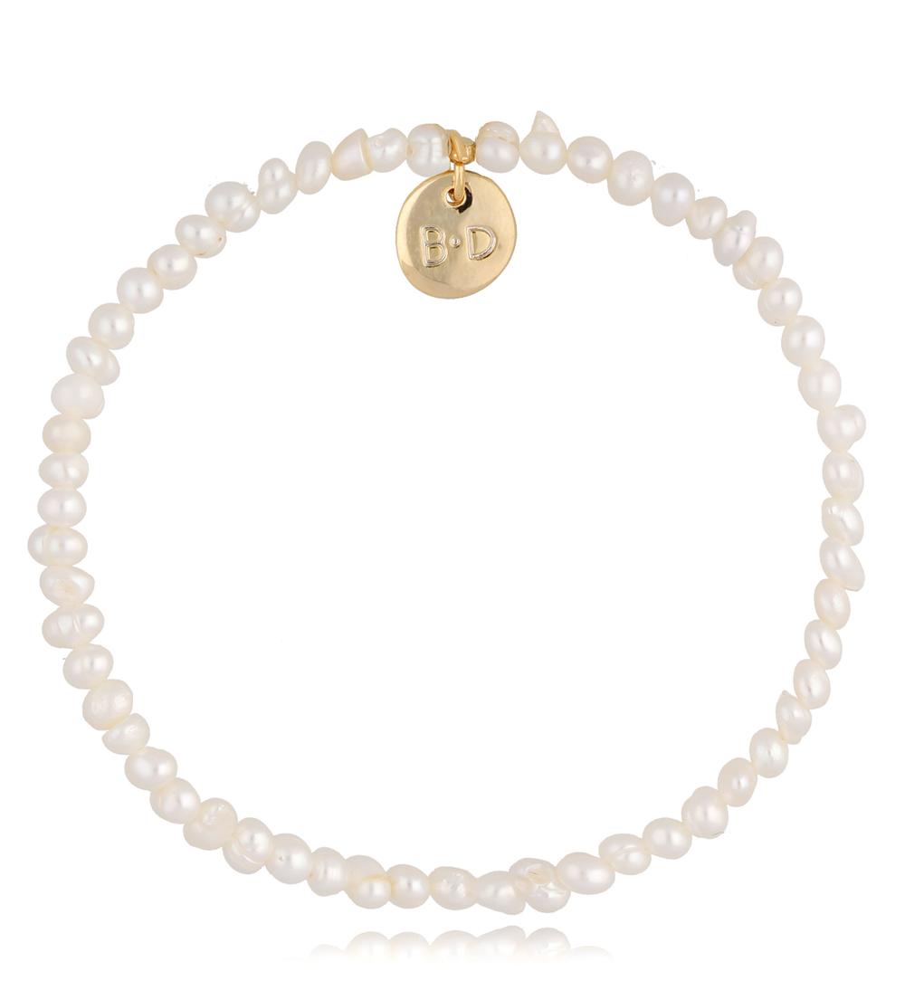 Bransoletka z perłami White Pearls BPE0067