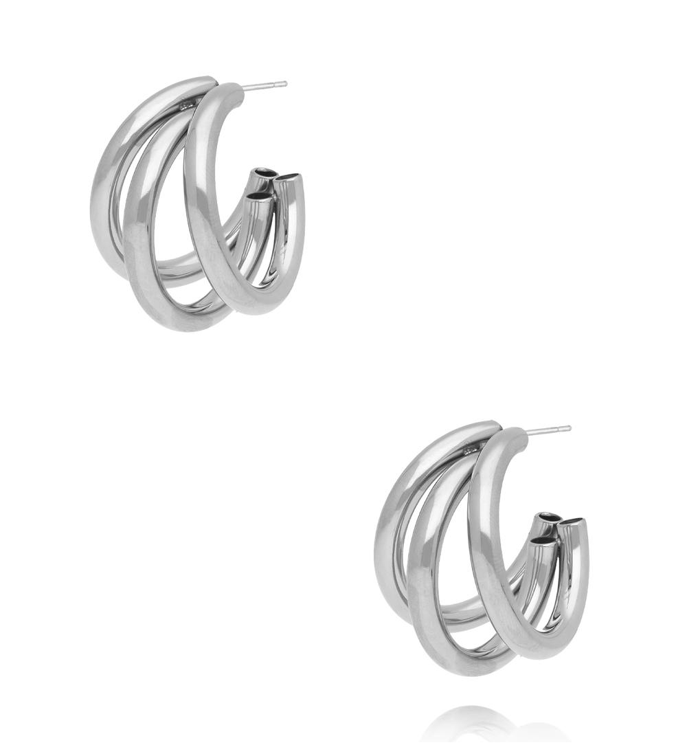 Zestaw biżuterii z łańcuchami srebrny ZN0189