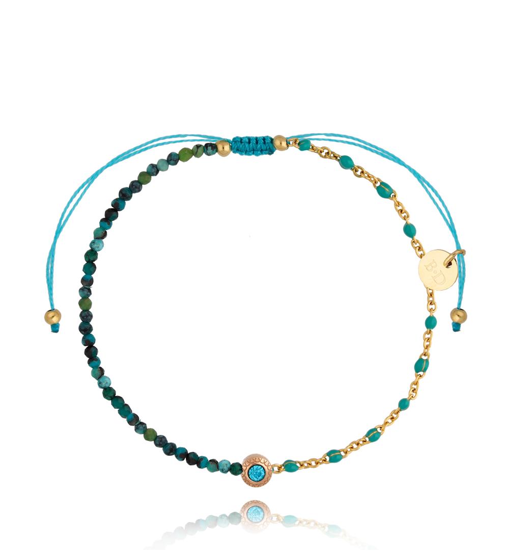 Bransoletka turkusowa z oczkiem Calm Ocean BSC1474