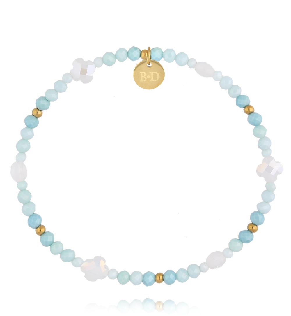 Bransoletka pastelowa z jadeitem BTW3810