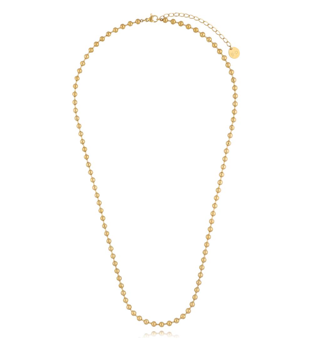 Zestaw naszyjników z perełkami i złotem ZN0023