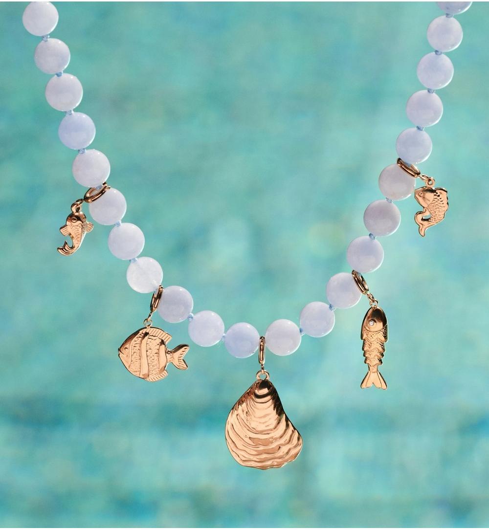 Naszyjnik z okrągłymi błękitnymi jadeitami NPA1780