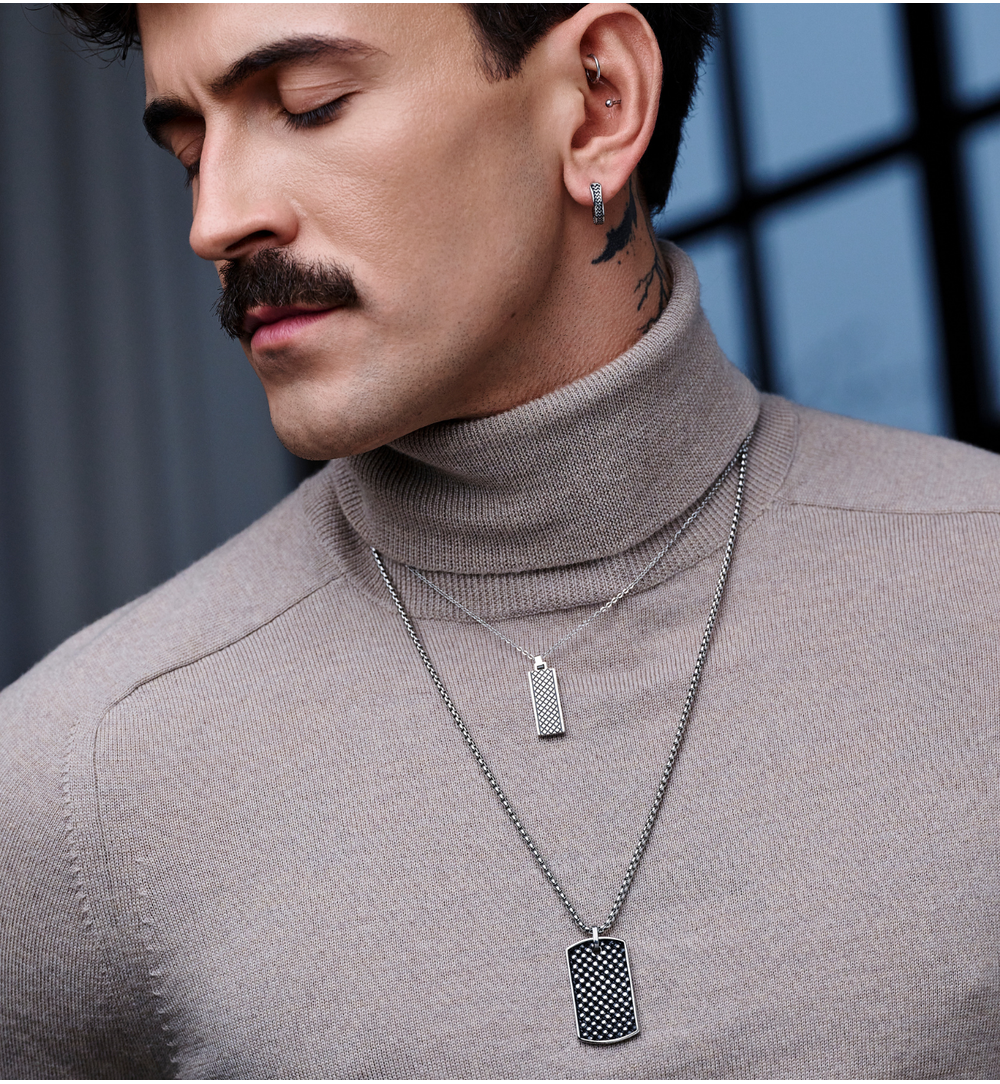 Naszyjnik męski nieśmiertelnik Geir NMITC0139