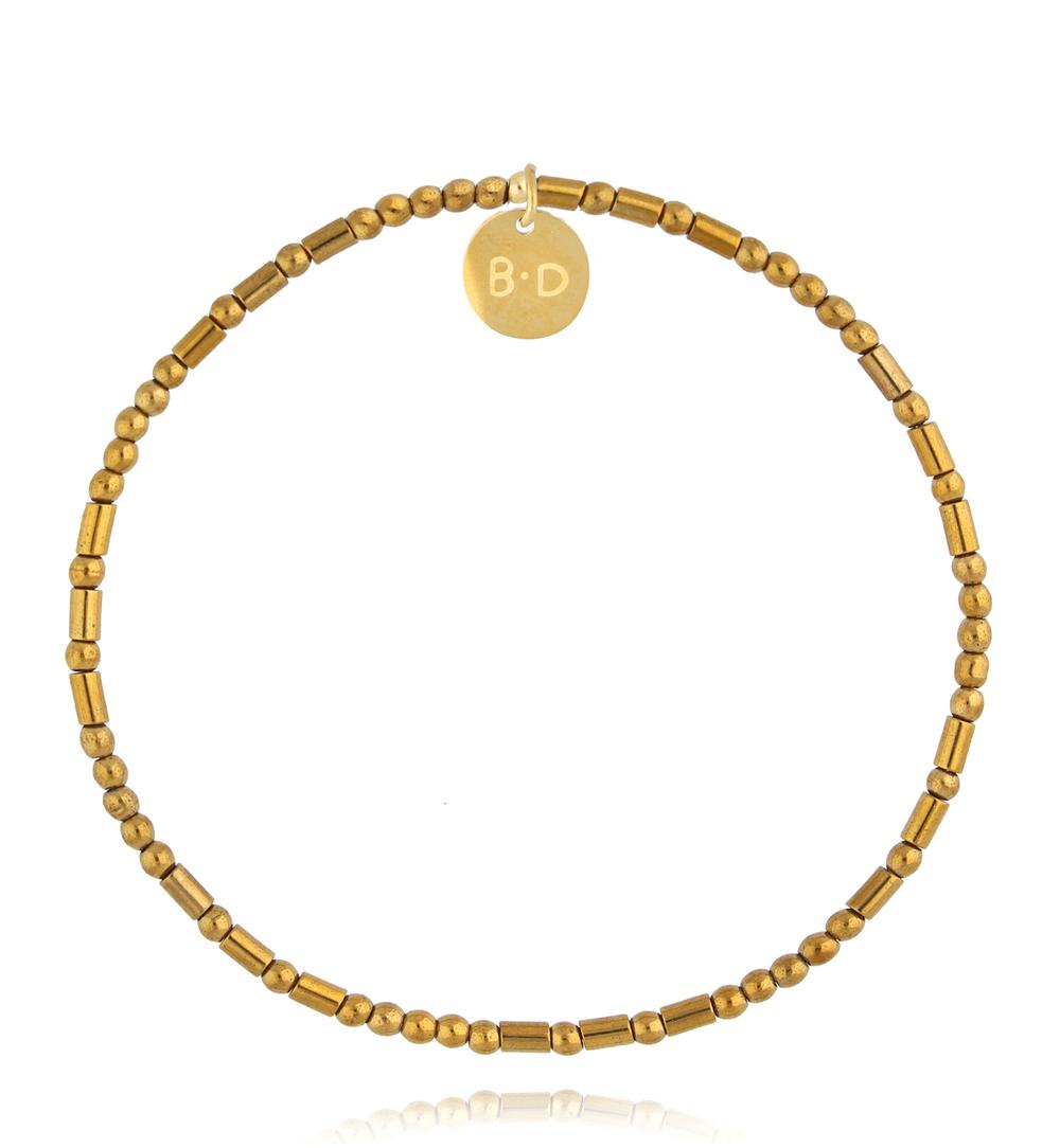 Bransoletka ze złotymi hematytami BTW2684