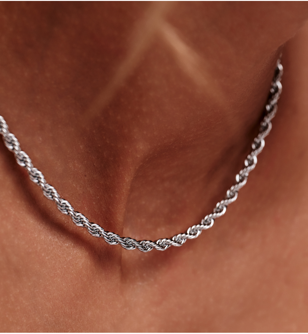 Naszyjnik z łańcuszkiem srebrny NSY0510