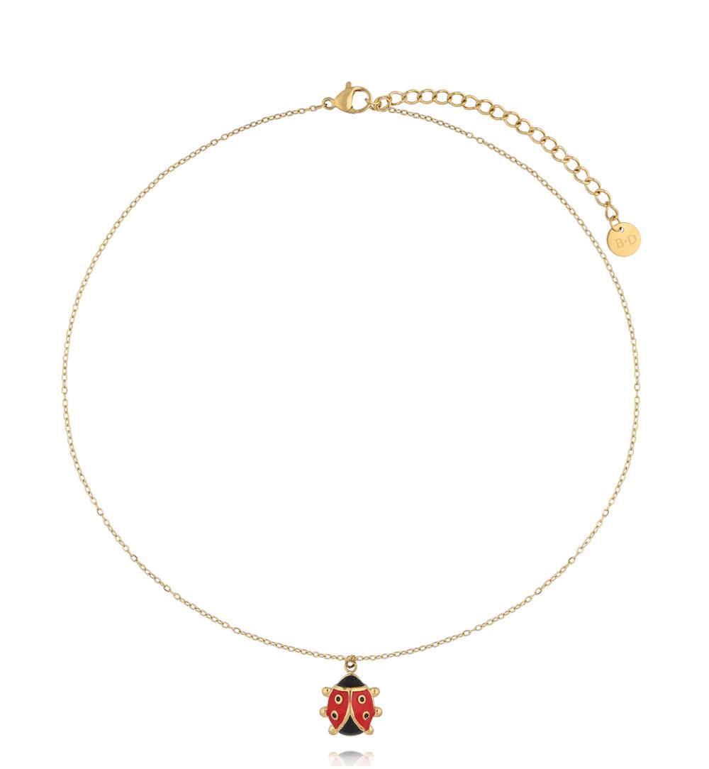 Zestaw biżuterii dla mamy i córki z biedronkami ZN0223