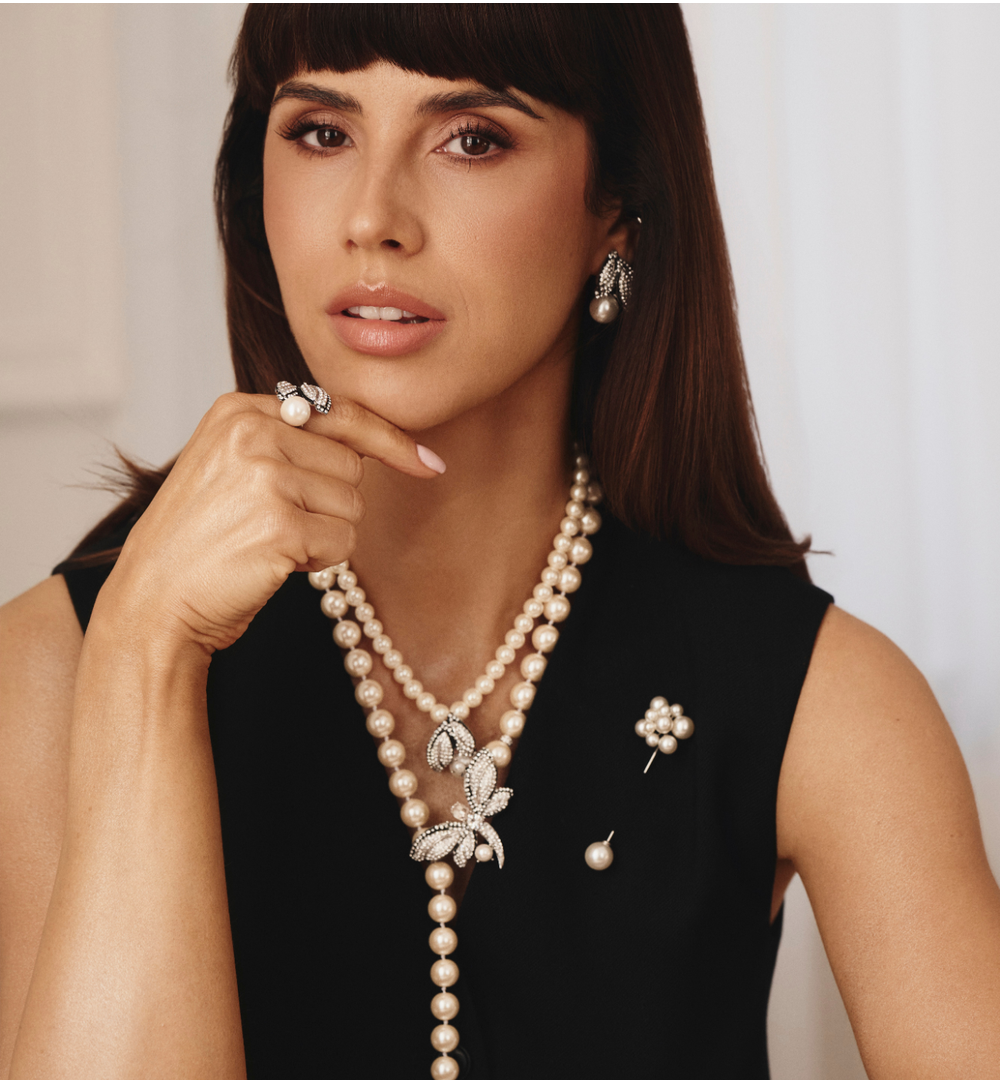 Szpilka srebrna z perłami BRPE0003