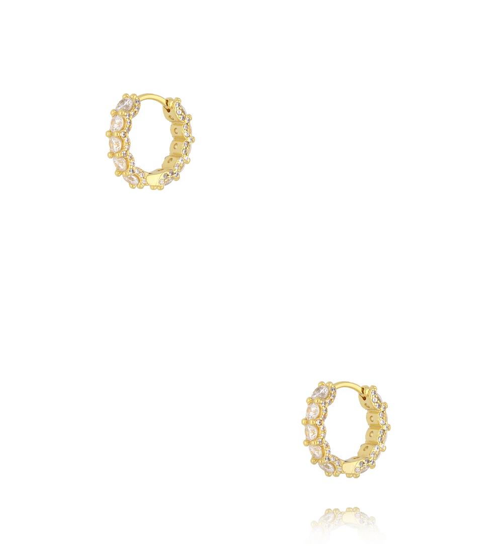 Kolczyki kółeczka z cyrkoniami KSS2173