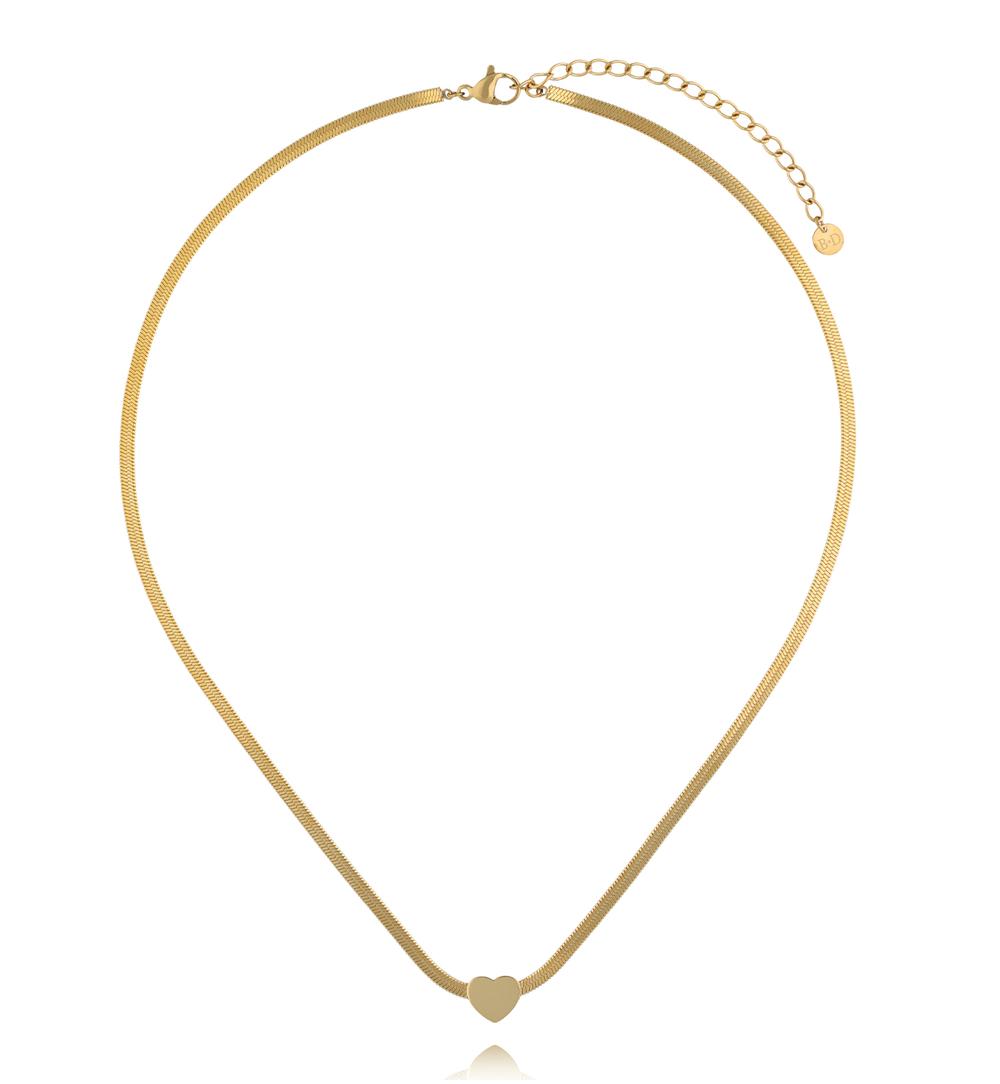 Zestaw naszyjników z sercami z ametystami ZN0140