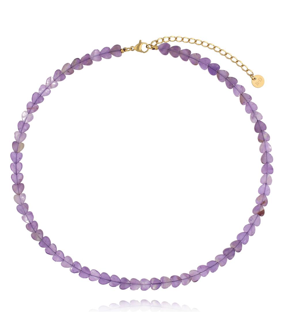 Naszyjnik z ametystu – serca NTW1649