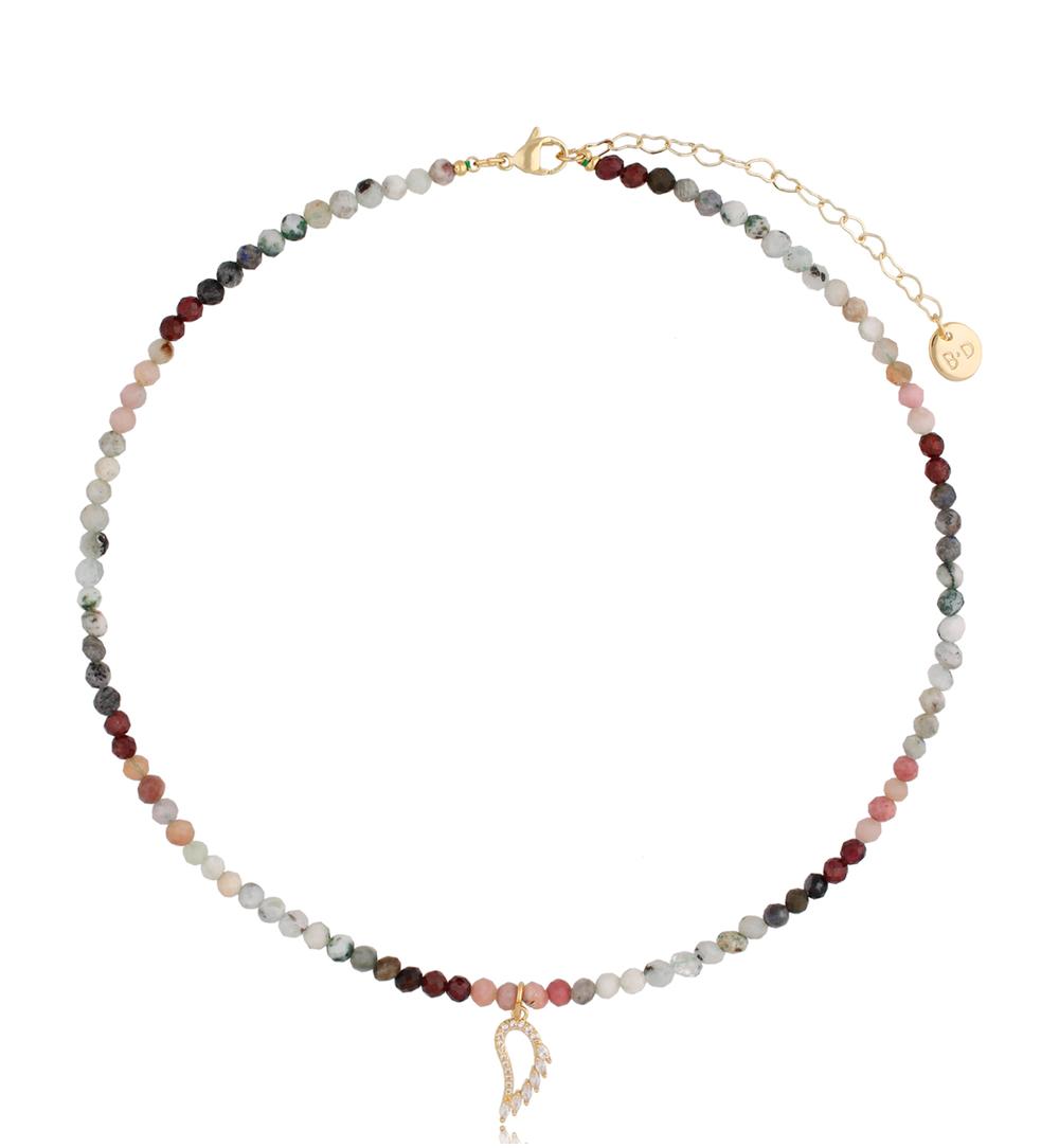 Naszyjnik kolorowy ze skrzydełkiem Dreams NTW0494