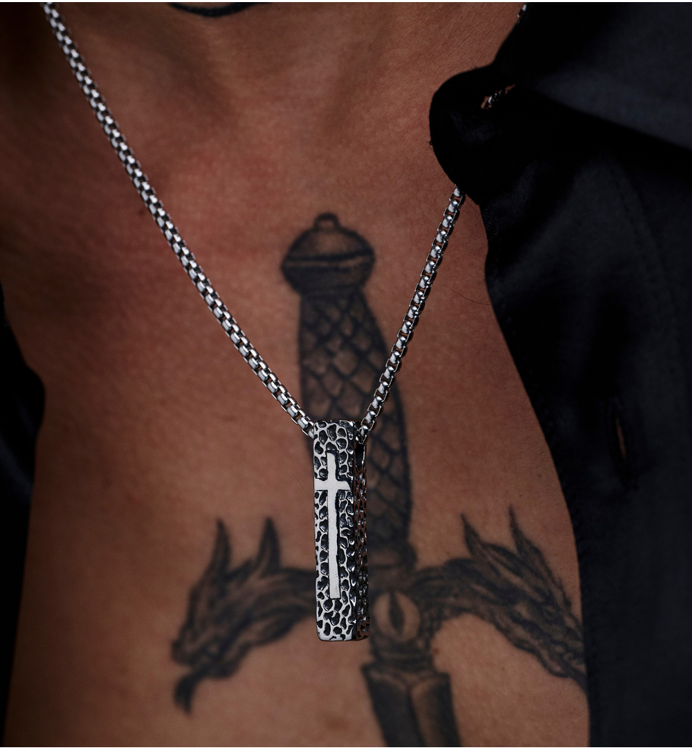 Naszyjnik męski z zawieszką New Orlean NMITC0046