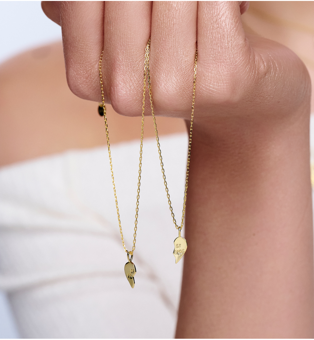 Zestaw dwóch naszyjników „Best Friends” NCA0083