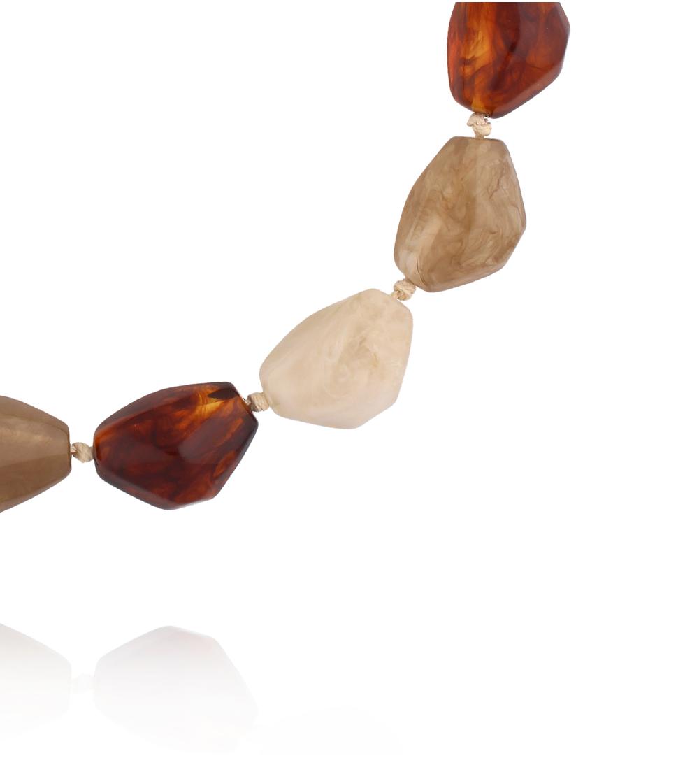 Naszyjnik z nieregularnych elementów Natural Balance NEU0003