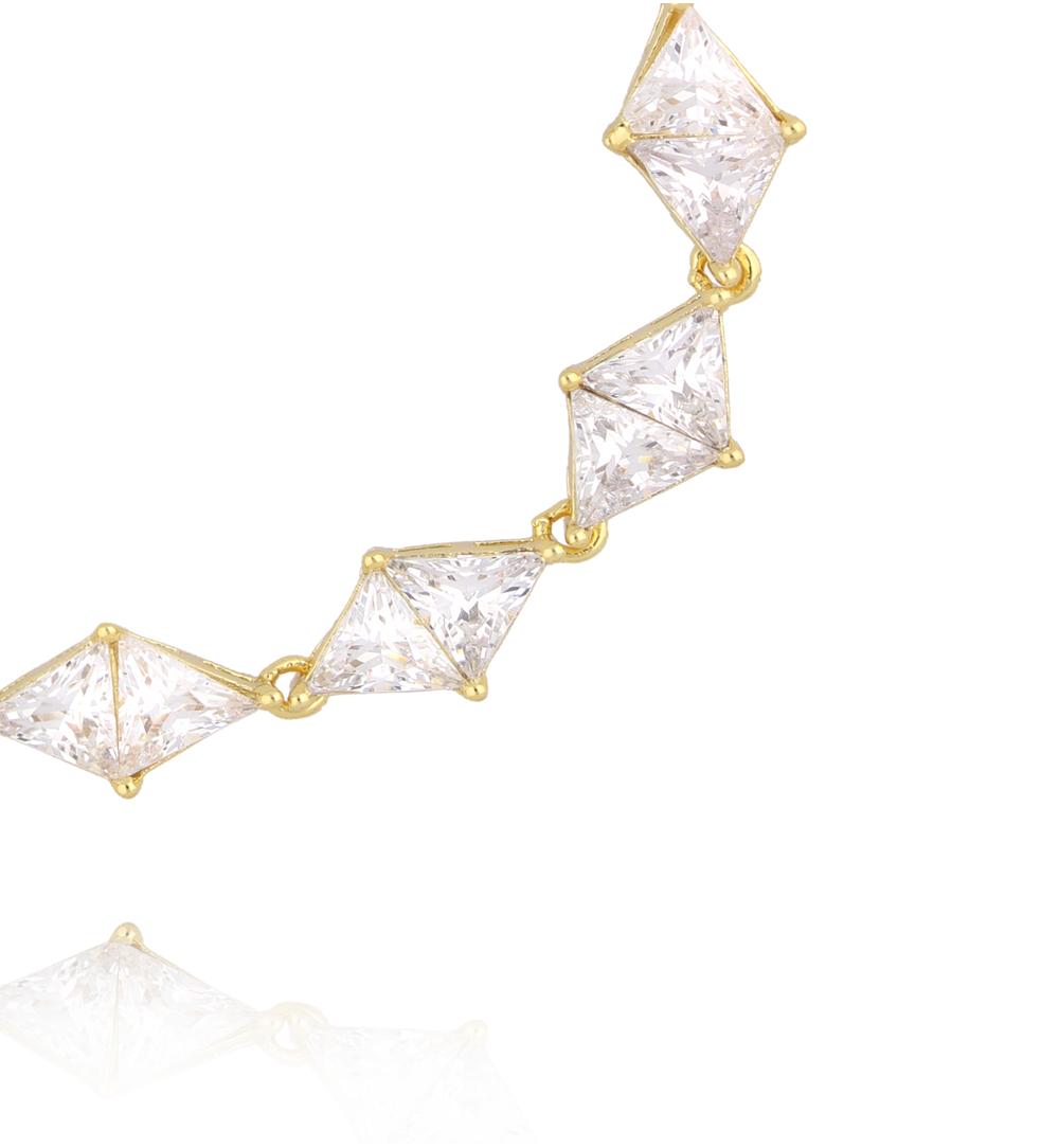 Bransoletka z geometrycznymi kryształami BSS0278