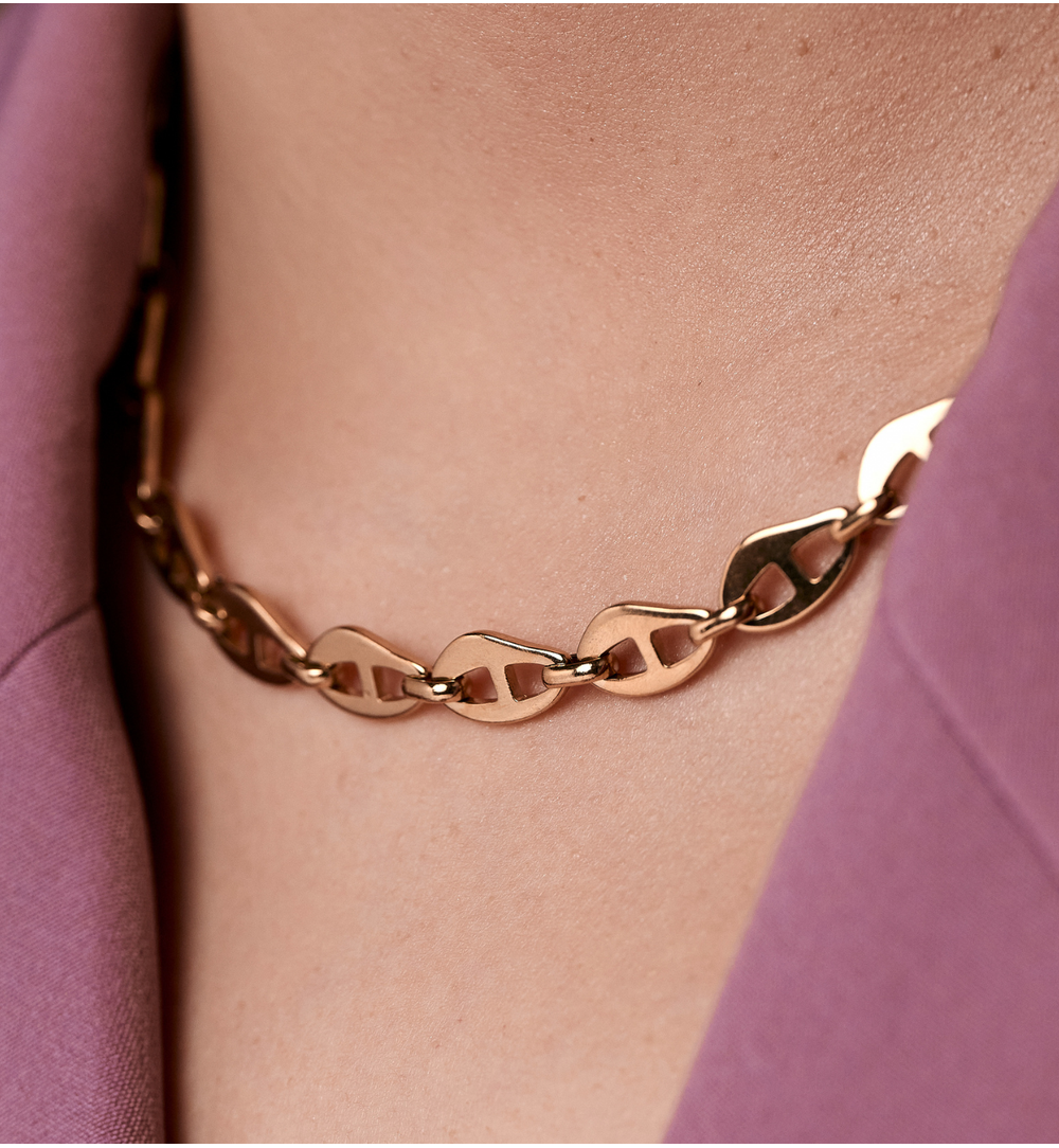 Naszyjnik łańcuch złoty NSY0493