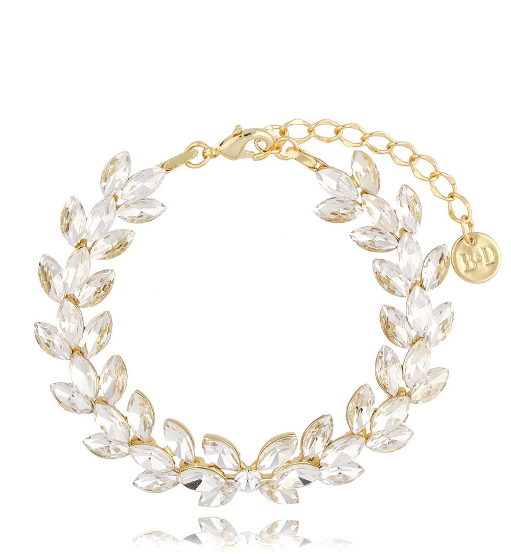 Bransoletka z transparentnymi kryształkami Stunning  BSS0051