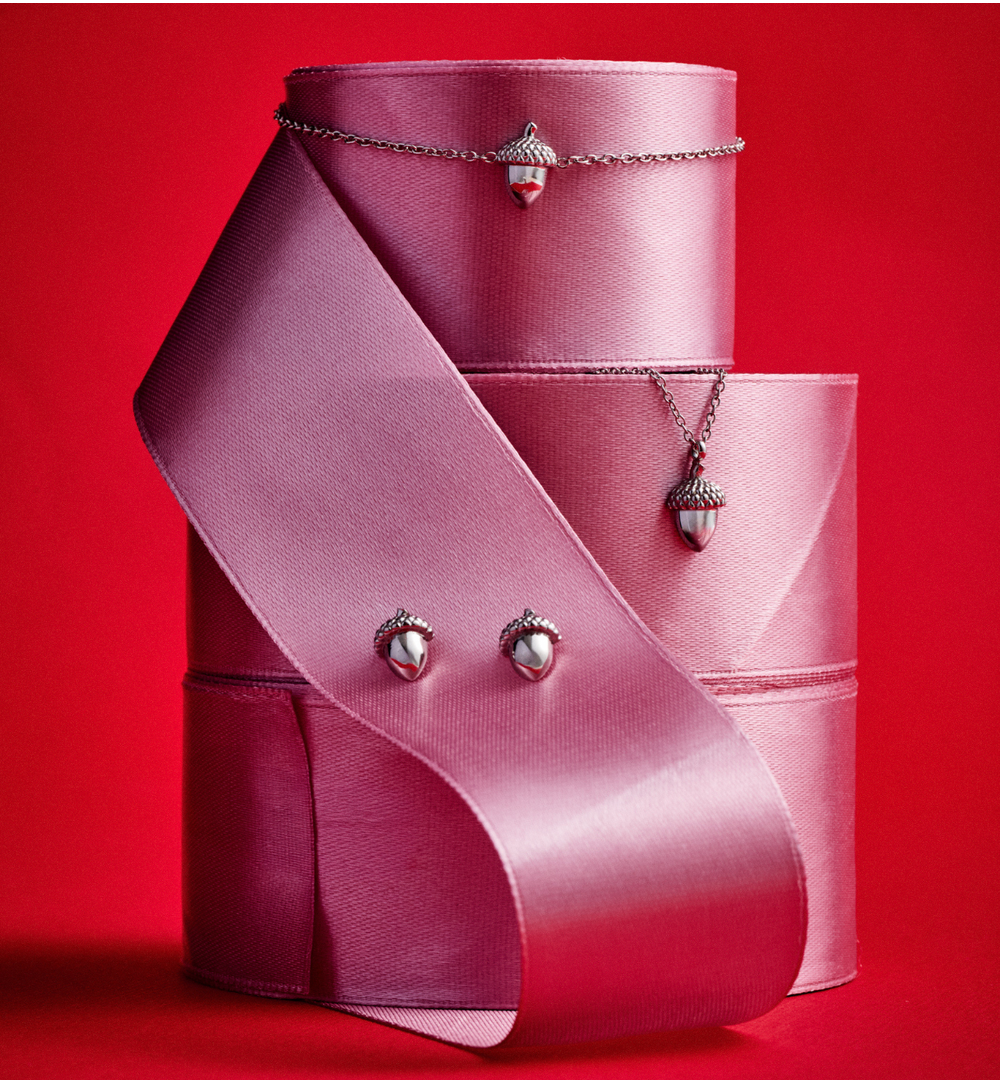 Bransoletka z żołędziem srebrna BSA0799