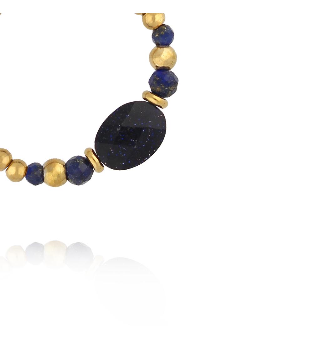 Pierścionek z lapisem lazuli i nocą Kairu PTW0635