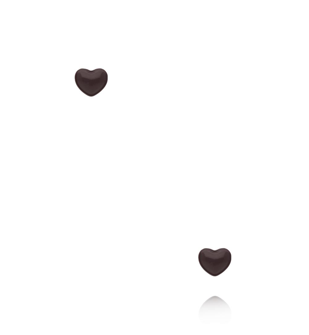 Zestaw kolczyków serca w naturalnych odcieniach KMB0048