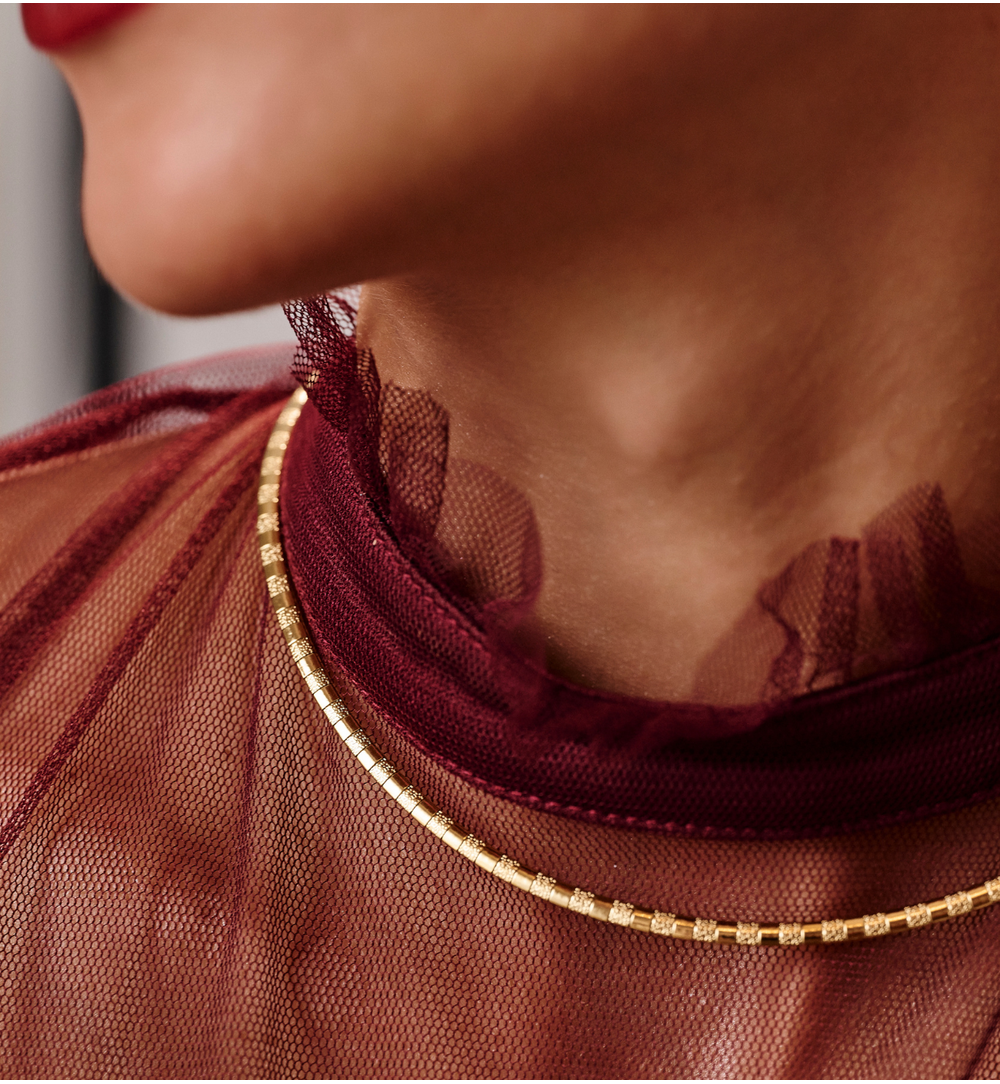 Naszyjnik złoty typu żmijka NSY0609