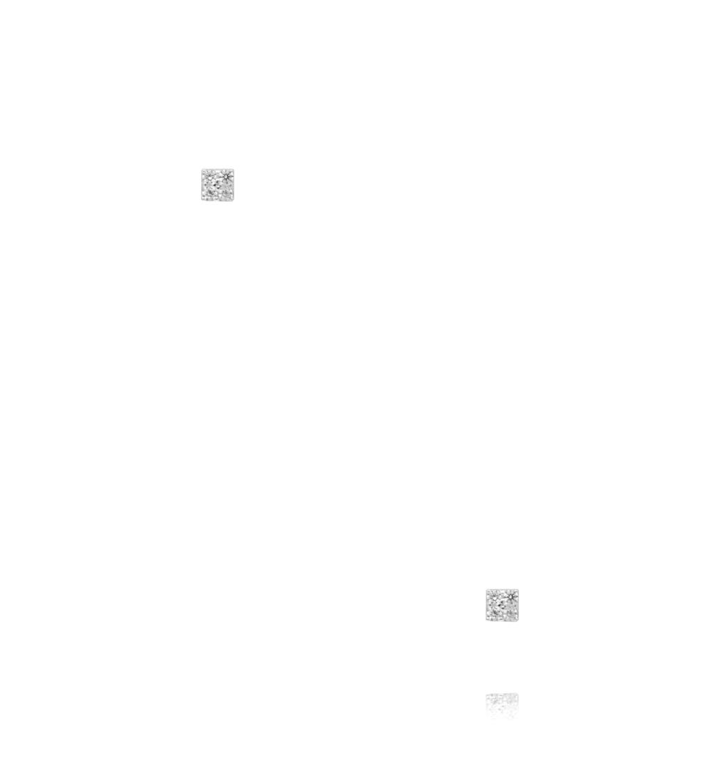 Zestaw kolczyków srebrnych – geometryczne kształty z cyrkoniami KCA0189