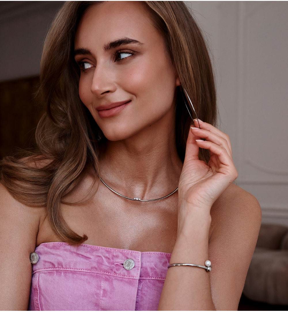 Kolczyki srebrne koła Augusta KSA1369