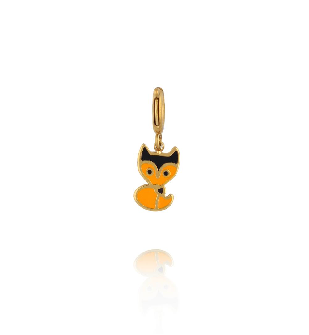 Charms mały lisek z emalią CHA0283