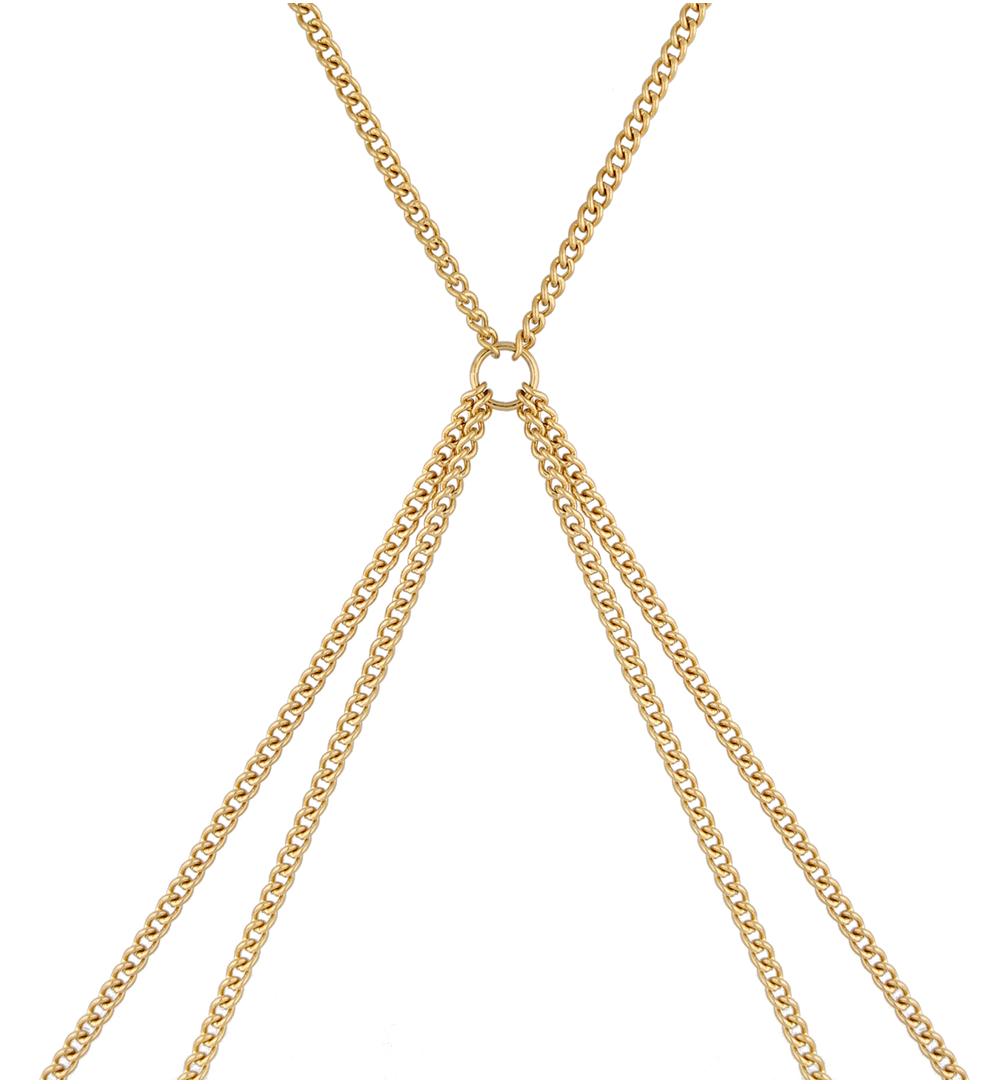 Naszyjnik złoty body chain Minnie NSA0675