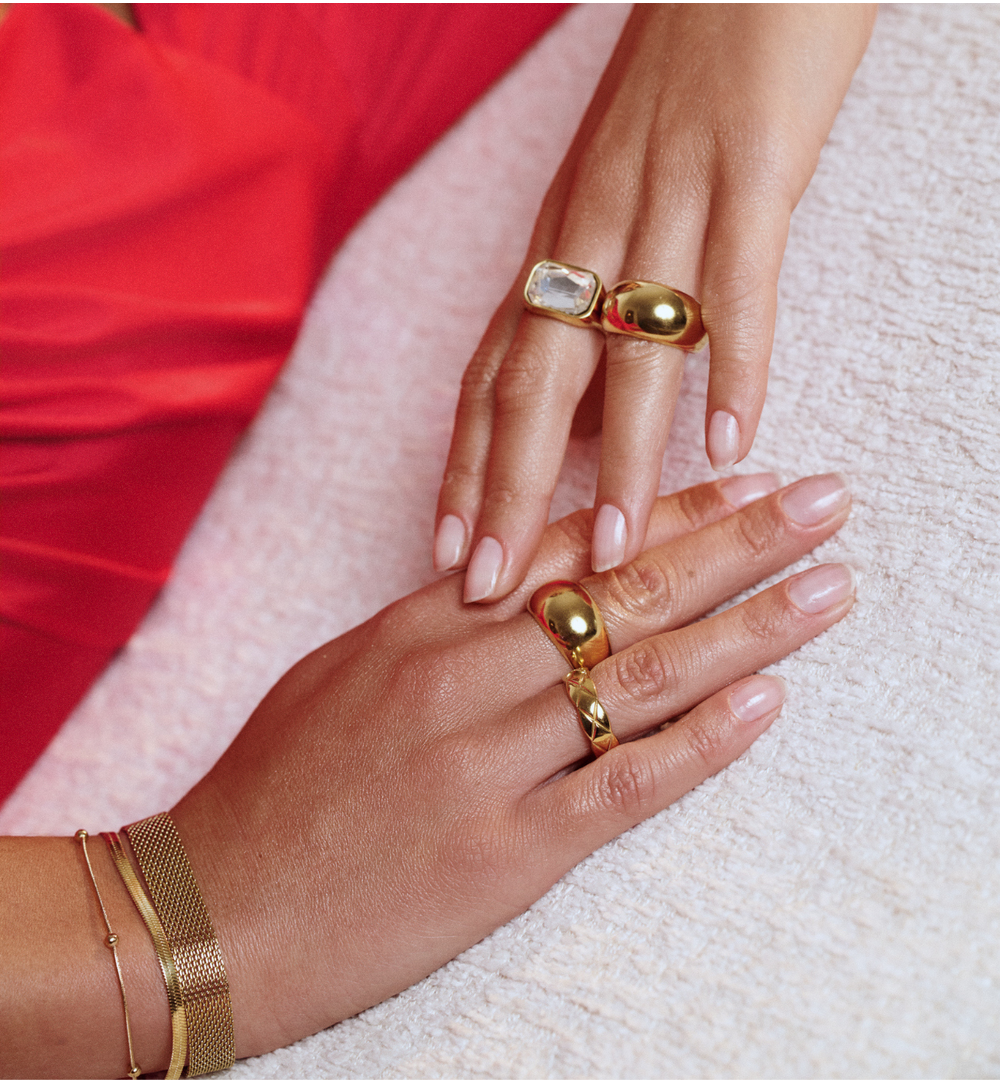 Obrączka złota fasetowana PSY0203